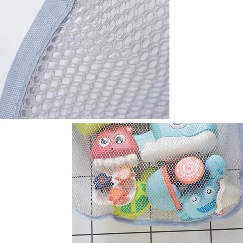 Bathroom Sundries Storage Hanging Bag Mesh Bag Basket For Kids Bath Toys Bag Cartoon Waterproof Cloth Hanging Bag