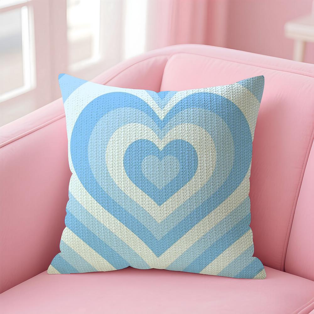 Sweet Love Cushion Cover Comfort Sofa Bed Silky Elegant Invisible Zipper Decorative Holiday Gifts