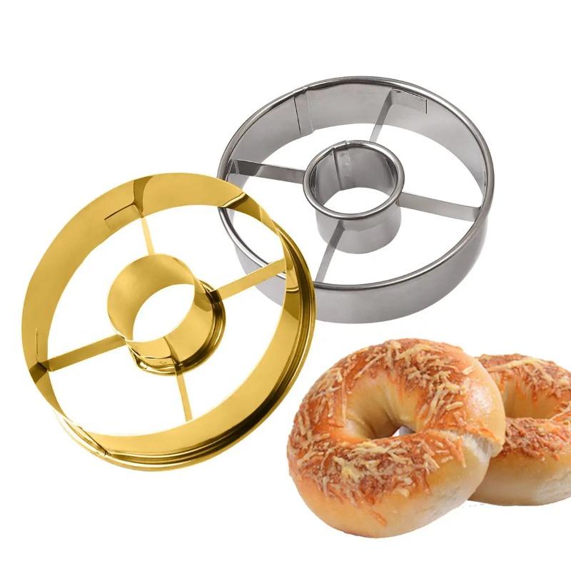 1PC Round Stainless Steel Donut Special Cutting Mold for Household Baking Mousse Ring Underwire Cookie Pressing Film