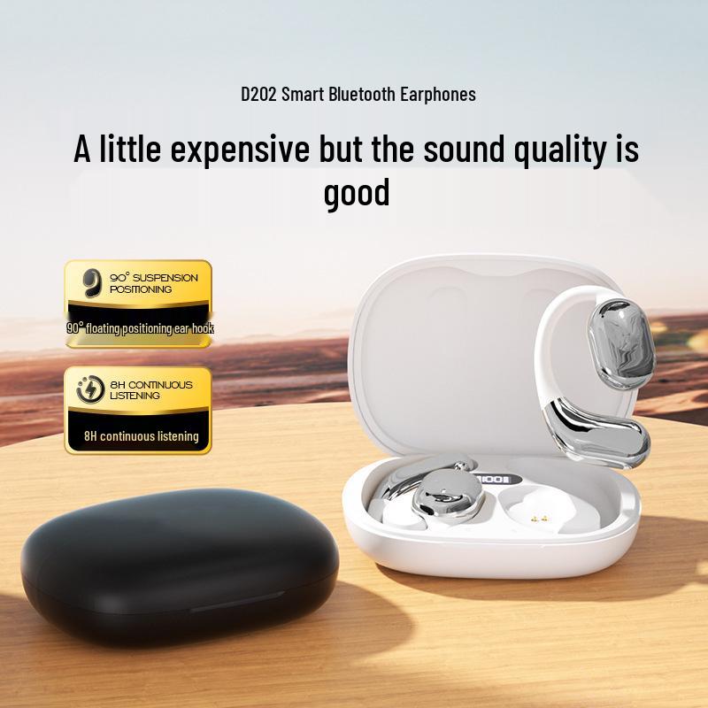 2024 Open-Ear Bluetooth Sports Earbuds with Digital Display, Long Battery Life, and Noise Cancelling