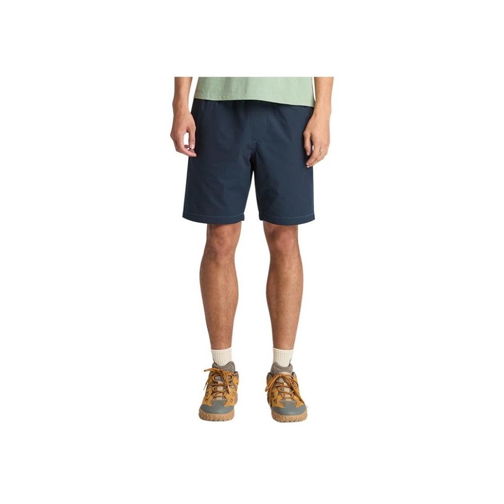 Timberland Ss25 Brand Logo Solid Color Outdoor Lace-Up Breathable Five-Point Casual Shorts Men shorts Deep-Sapphire-Blue A6EY1-433