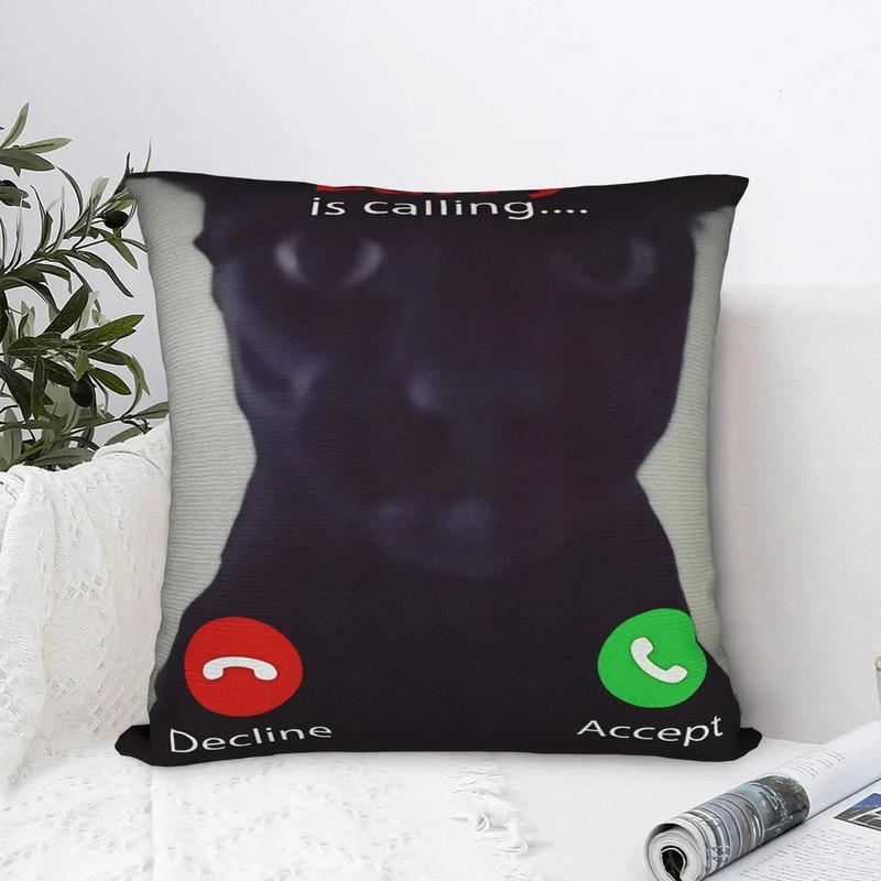 Fundas De Almohada Evil Larry Cat Dank Brainrot Meme Pillow S разноцветный