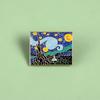 European Fashion Van Gogh Starry Night Decorative Badge