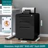 Longjian Under-Desk Mobile File Cabinet