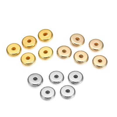 150pcs/lot Plastic Wheel Flat Round Flat Loose Spacer Seed Beads For DIY Bracelet Jewelry Making Handmade Supplies Accessories