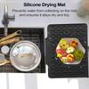 Dish Drying Mat For Counter Kitchen Counter Drying Mat Silicone Non-Slip Tableware Pad Drainage Holder For Bowl Plates Cutlery