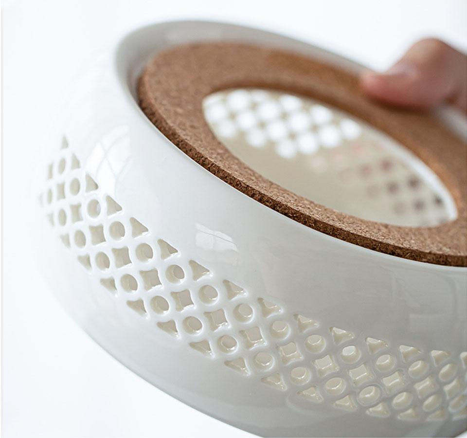 Keramik Teekannenwärmer Halter Basis Teewärmer Isolierung Basis Tee Kaffee Wasserwärmer Kerze Heizung Basis Halter Teegeschirr