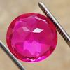 18 mm Natural Flawless Ceylon Padparadscha Sapphire Round Cut Gemstone