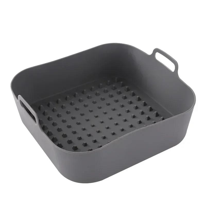 Reusable Airfryer Pan Liner Accessories Silicone Air Fryers Oven Baking Tray Pizza Chicken Airfryer Non-stick Silicone Mould