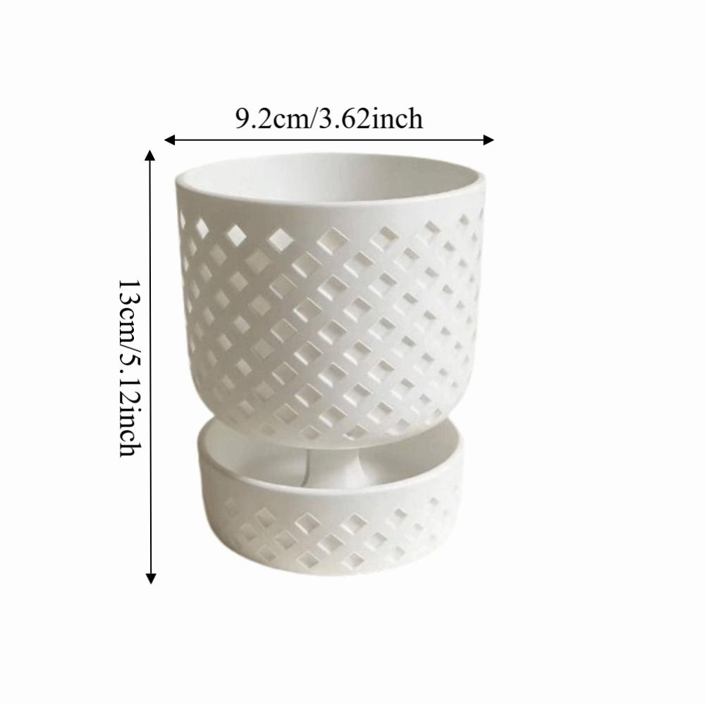 Plastic Succulent Plant Basin Root Control Green Onion Pots Plant Containers Green Plants