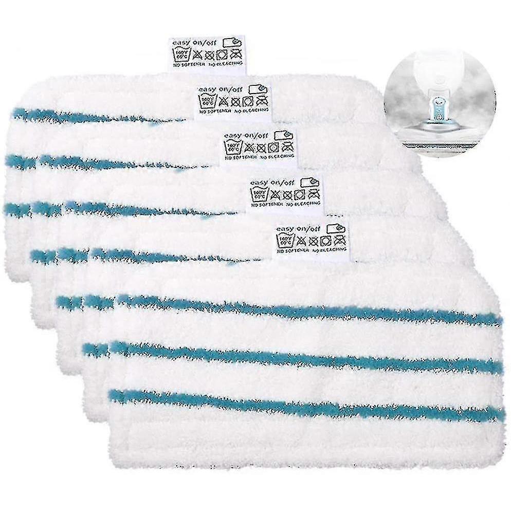 5 Pcs Washable Microfiber Pad For Black & Decker Steam Mop - RiRi