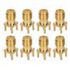 100Pcs RF Coaxial Cable Adapter Female Coax Line Connector Base Set Kit for PCB Module