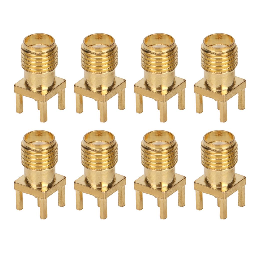 100Pcs RF Coaxial Cable Adapter Female Coax Line Connector Base Set Kit for PCB Module