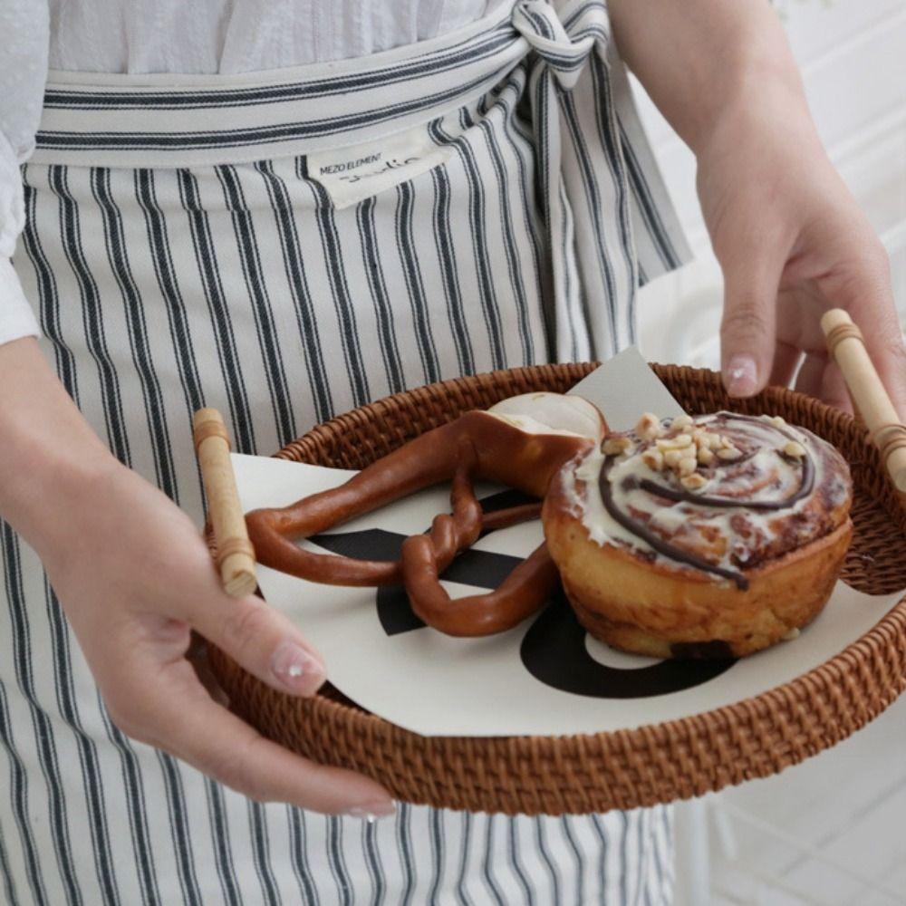 Elegant Waist Apron Cotton Cooking Half Apron Home Use Cafes Apron  Hotel