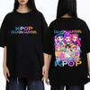 Movie KPop Demon Hunters T Shirts Rumi Mira Zoey Coat Saja Boys Graphic T-shirt Men Women Vintage Casual Soft Cotton T Shirt Top