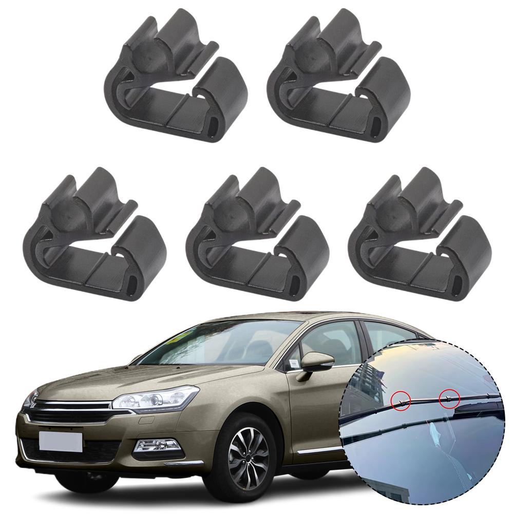 5Pcs Wiper Arm Sprays Pipe Buckle 1617040080 For Peugeot 3008 (P84) 5008 (P87) 408X Citroen C5AIRCROSS C5X Car Part