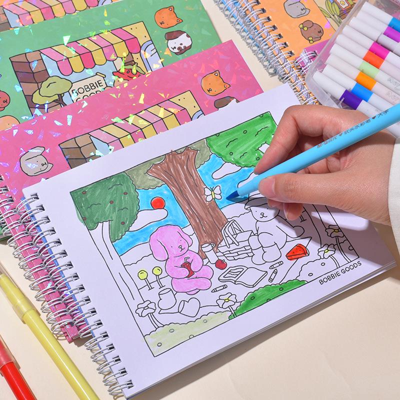 In Stock: Bobby Goodz Children’s 48-Page Doodle and Educational Coloring Hardcover Book.