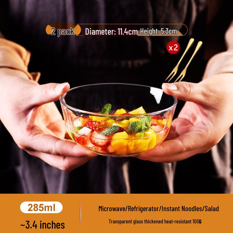 Star Glass Heat-Resistant Salad Bowl