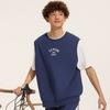 Li Ning Weekend Youth Letter Round Neck Casual Sports Sleeveless Vest Unisex Vests Deep-Navy AVSU493-3