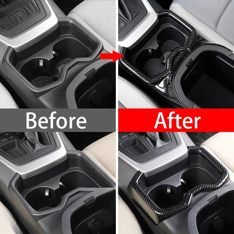 For Toyota RAV4 XA50 2019 2020 2025 2025 2025 2025 2025 Hybrid Car Front Row Water Cup Holder Panel Decoration Cover Frame Trim