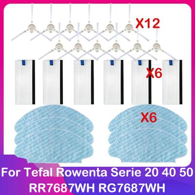 Compatible For Tefal Rowenta Explorer X-Plorer Serie 20 40 50 RR7687WH RG7687WH Vacuum Hepa Filter Side Brush Mop Cleaner Spare