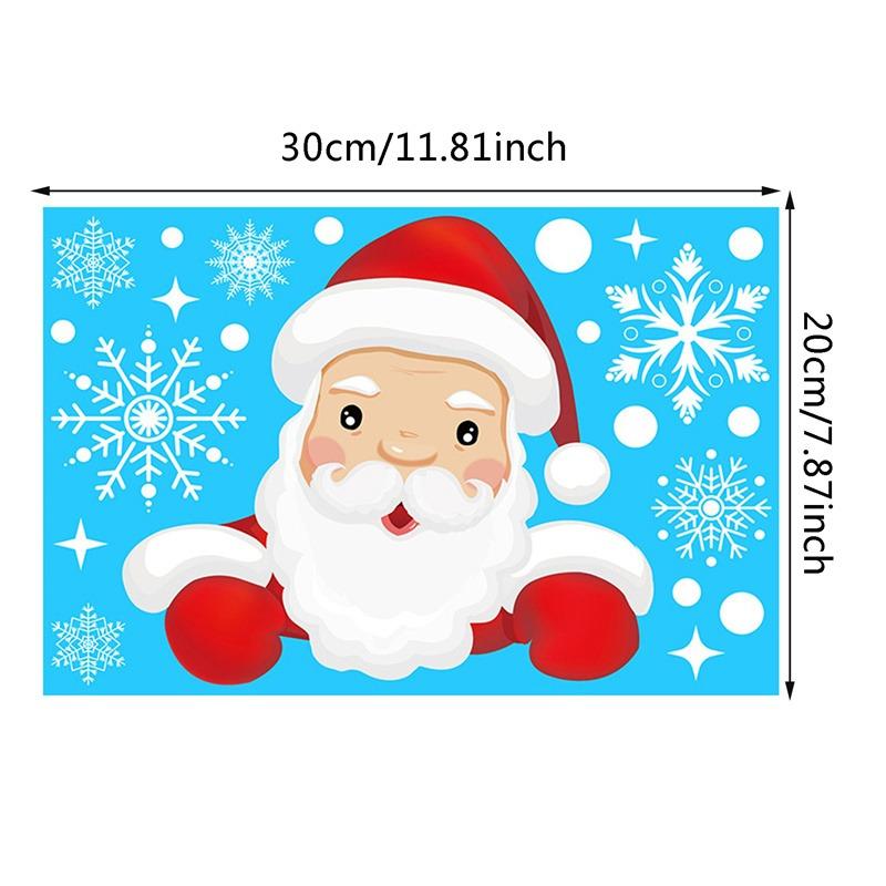 Christmas Window Stickers Merry Christmas Decorations For Home, Cristmas Ornament Xmas Navidad Natal Gifts New Year Stickers