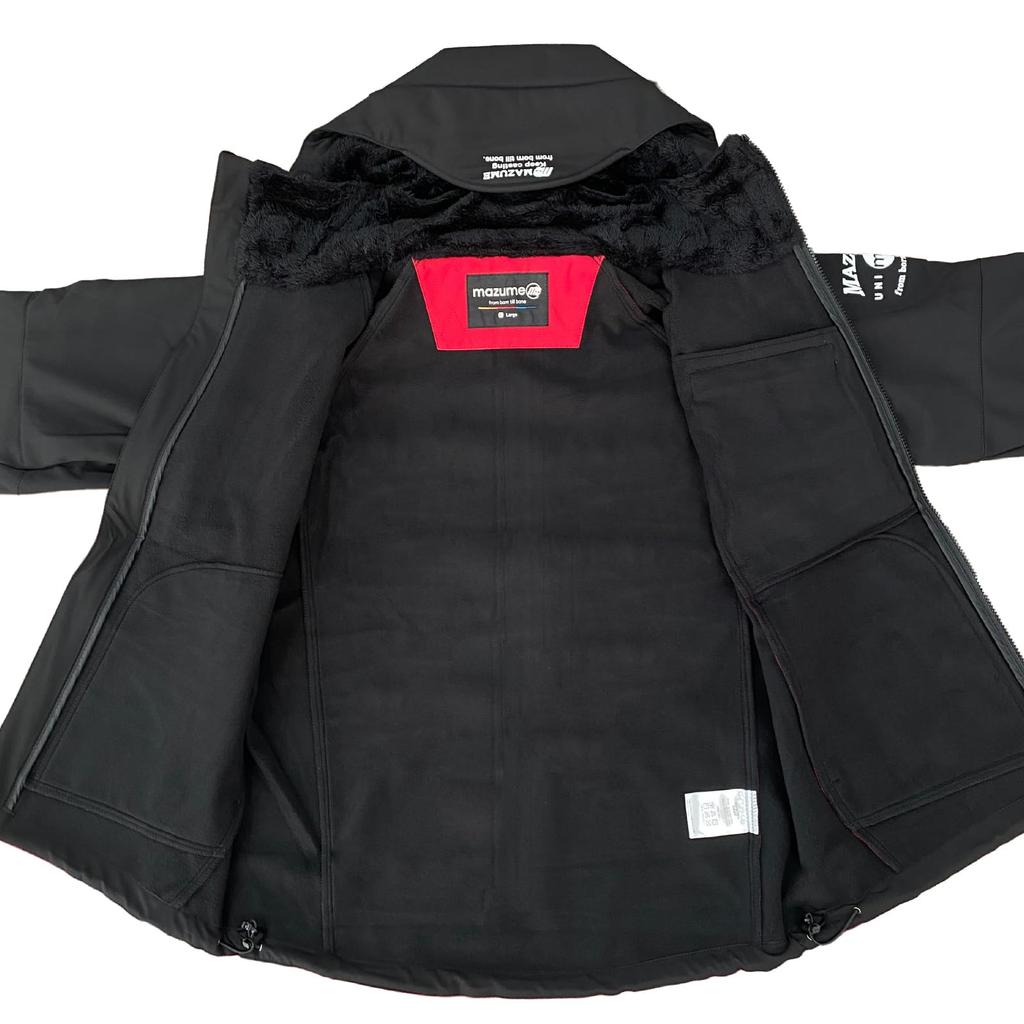Mazume Wind Cut Jacket Double Tone Black X Red S MZFW-728-06