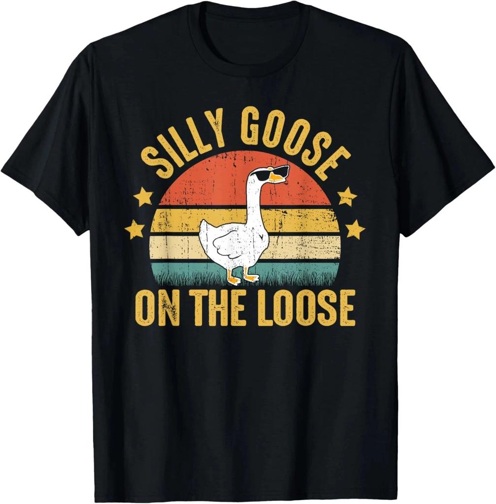 Silly Goose On The Loose Funny Saying T- Shirt