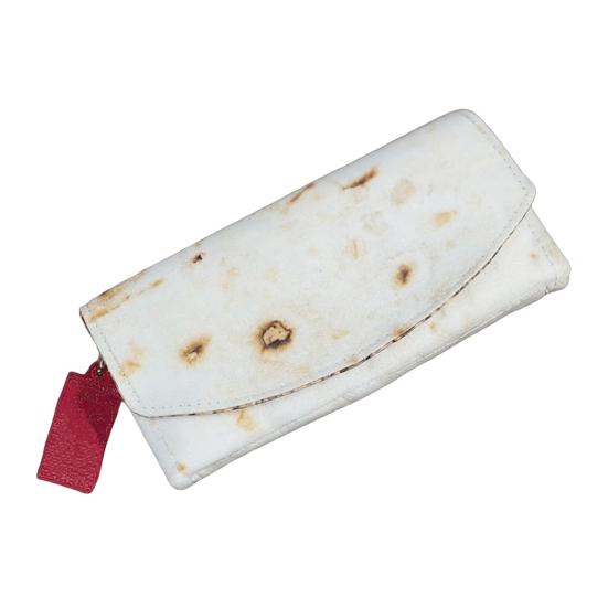 Fun Burrito Wallet Faux Leather Coin Purse Travel Card Holder Novelty Food Shape Wallet Portable Card Organizer Gift for Tortilla Lovers