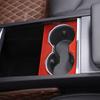 Red Carbon Fiber Center Cup Holder Panel Trim Sticker For Tesla Model 3 -24