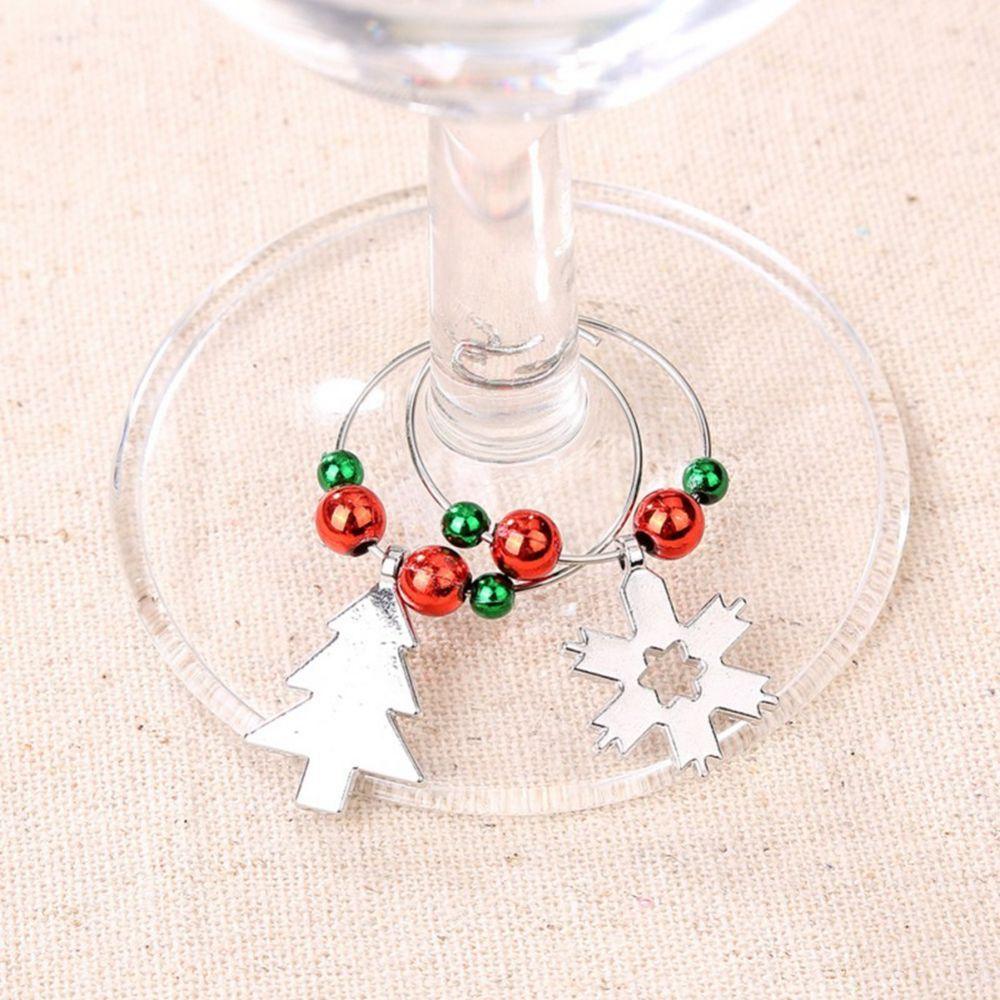 Marker Table Decoration Christmas Decoration Wine Rings Party Accessories Christmas Pendants