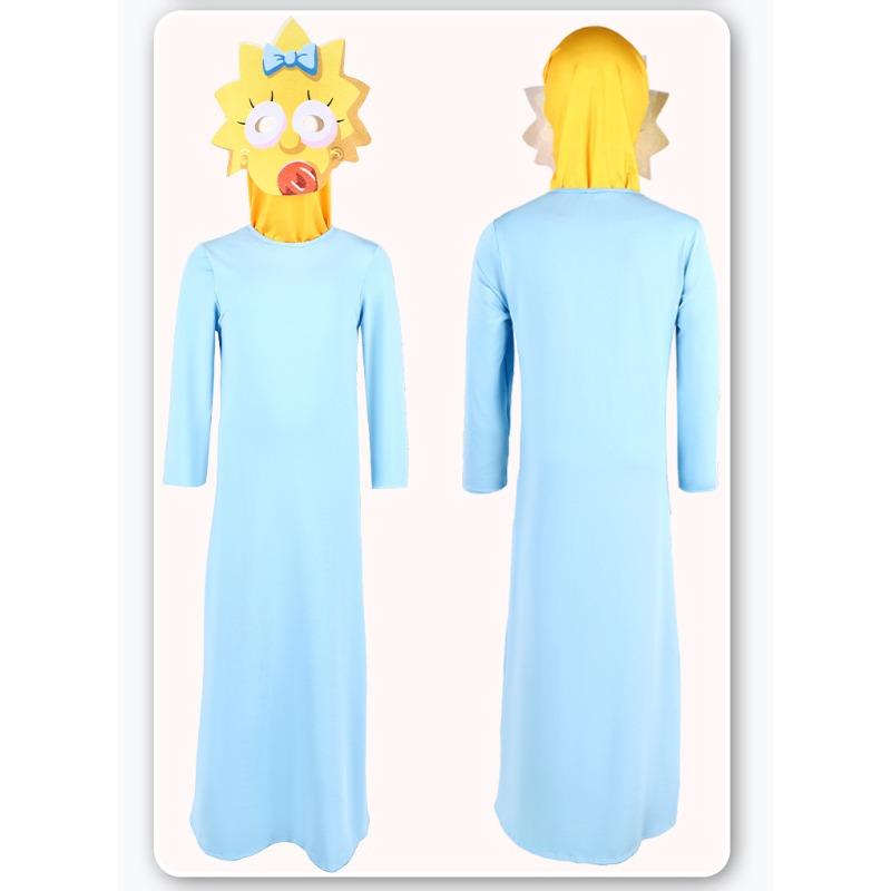 The Simpsons Family Matching Cosplay Outfit Parent-Child Stage Performance Costume