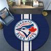 Toronto Blue Jays2,Round Area Rug,Carpet Rug for Living Room Bedroom Sofa Playroom Decor,Non-slip Floor Mat