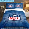 NFL Team Collection 3pcs Bedding Set,Including 1pc Duvet Cover And 2pcs Pillowcases Perfect Gift for Christmas,Ideal for Bedroom, Dormitory