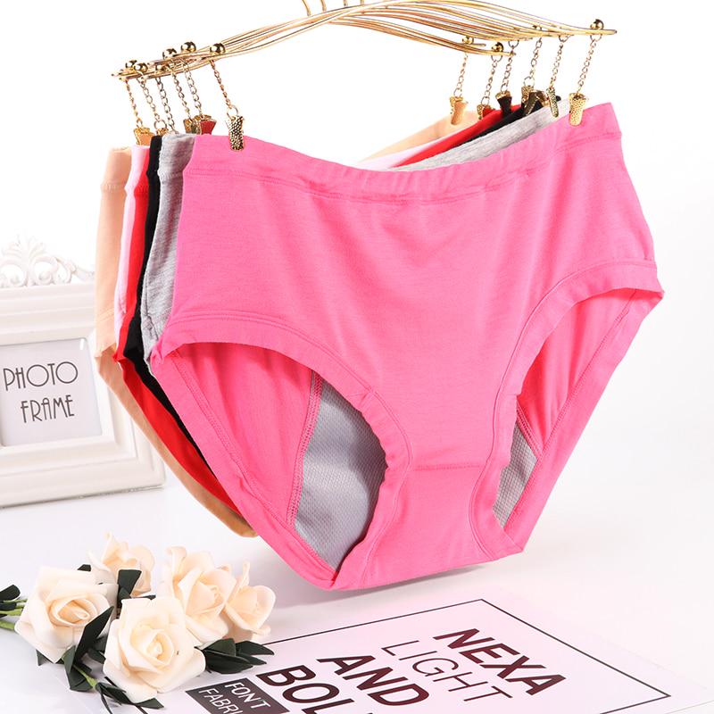 Chiloți pentru menstruație rezistenti la scurgeri Lenjerie pentru femei Pantaloni fiziologici Bumbac Sănătate Talie Călduță