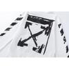 Off-White 2025 Autumn and Winter New Graffiti Arrow Pattern Printed Hooded Sweatshirt for Men and Women