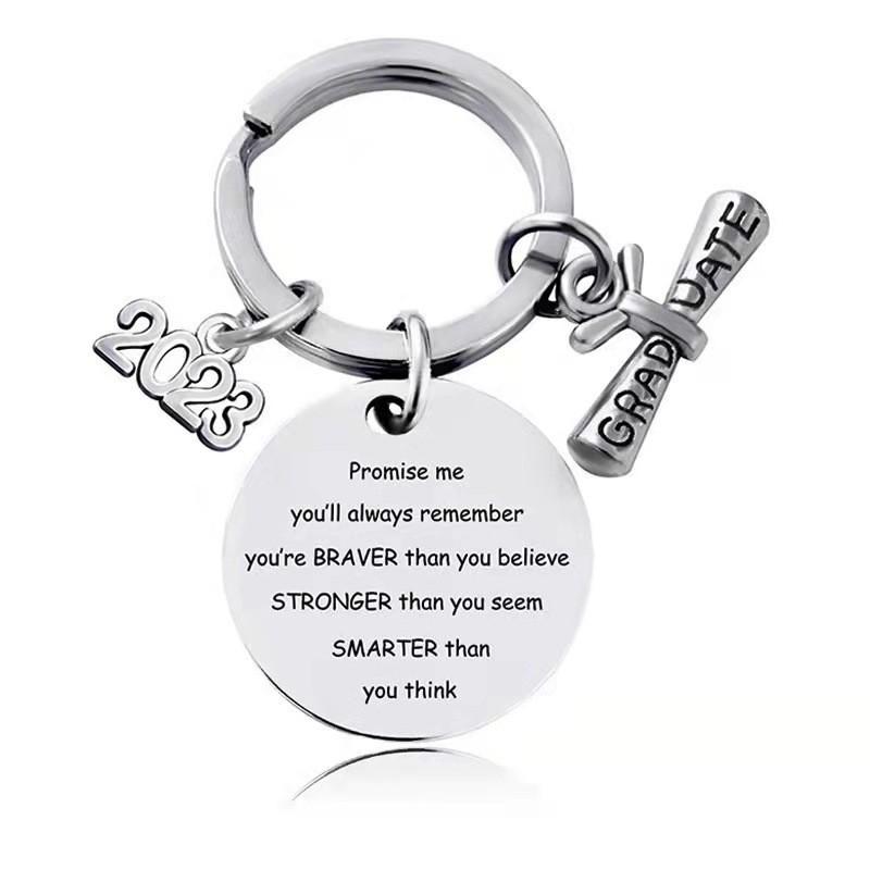 Steel Elegant Stainless Keychain Gift For Graduates Perfect For Celebrations And Parties