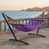 Ice Silk Mesh Camping Mesh Hammock Curved Rod Hanging Swing Outdoor Swing Hammock  Balcony
