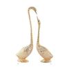 Ett par Kissing Duck Showpiece Set om 2