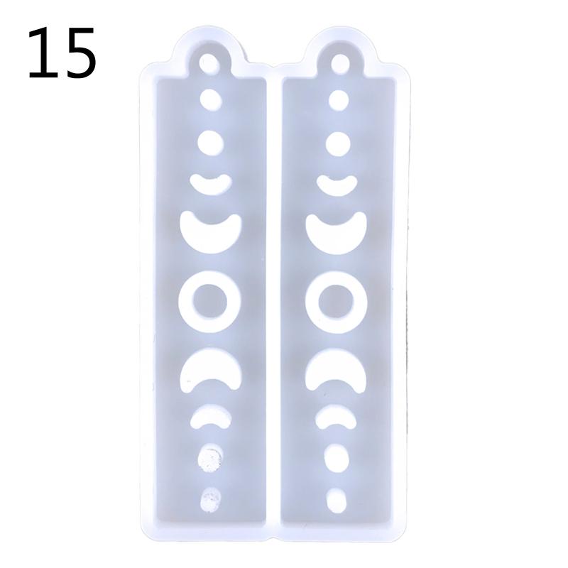 Astronomical Element Moon star sun Earrings Drop Glue Mold Diy Planet Moon Star Keychain Mold Ornament Key Pendant Silicone Mold
