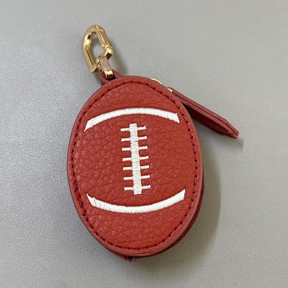 Creative Mini Coin Bag PU Leather Earphone Storage Bag Keychain Coin Purse  Backpack Decoration