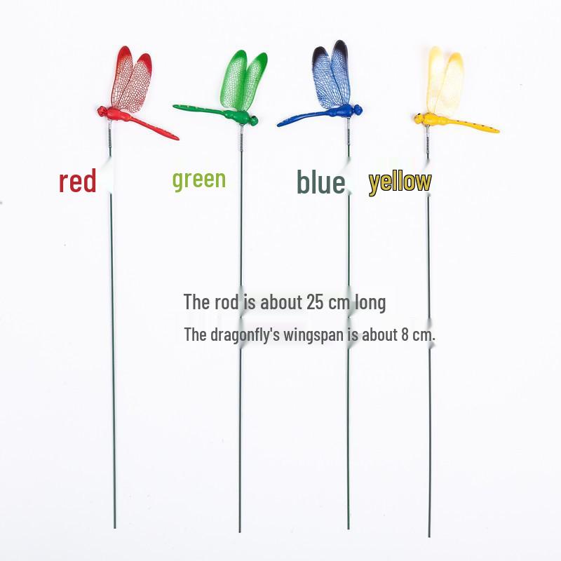 Dragonfly and Butterfly Garden Decoration Set with Rods