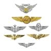 Aviation Pilot Badge Military Fan Parachute Badge Skill Badge Badge Brooch Medal Hat Badge