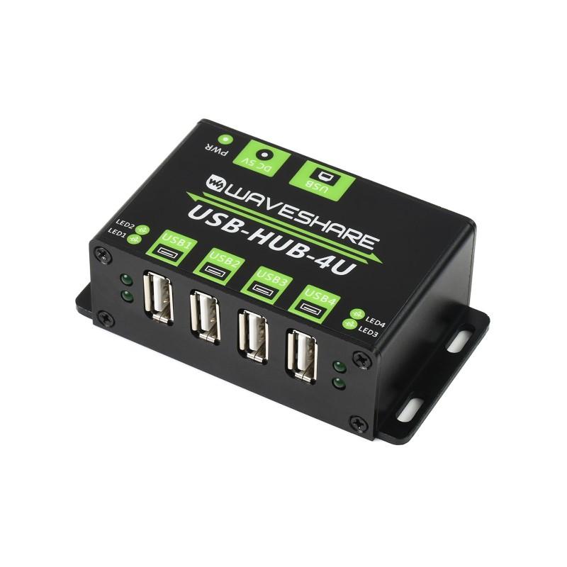 Industrial Grade USB HUB, Extending 4x USB 2.0 Ports USB-HUB-4U-NP