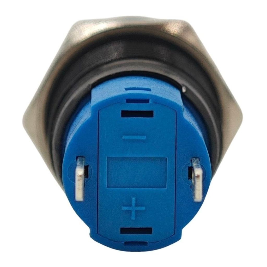 Włącznik On/Off, Przycisk Zatrzaskowy 12Mm Czarny