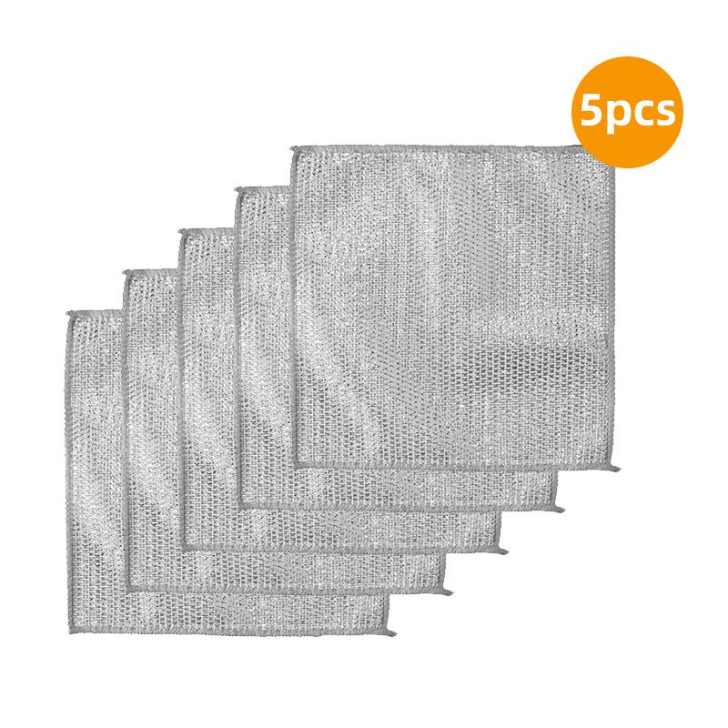 

5/10 шт. тряпок для мытья посуды, многоразовая салфетка для мытья посуды, раковины, столешницы и варочной поверхности.