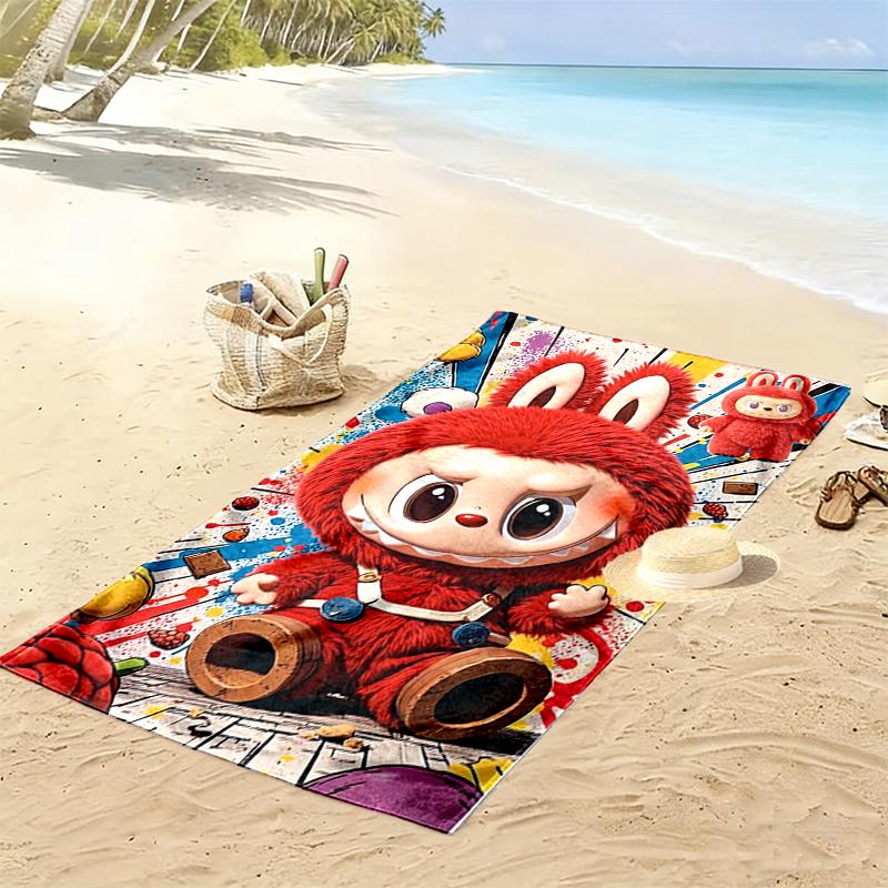 1pc LABUBU Beach Towel, Outdoor Activities Perfect Summer Travel Supplies, As A Gift for Festivals