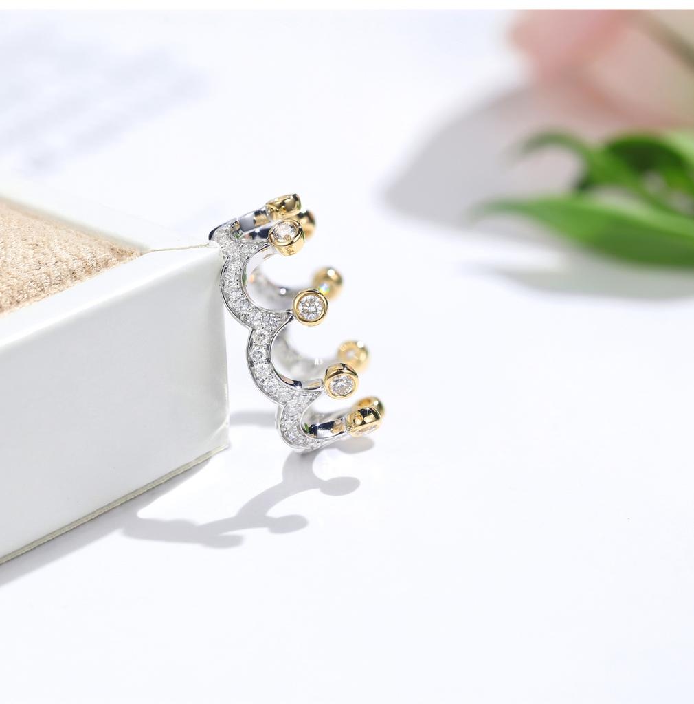 Jewelry Best Selling Gold Plated Crown Ring Women'S Seiko Accessories