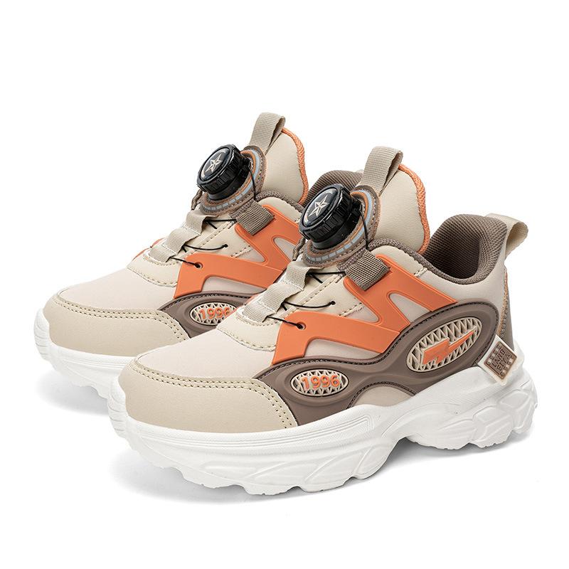 Boys and children's sports shoes and shoes 2025 autumn new mesh breathable dad shoes medium and older boys running shoes