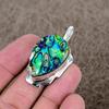Abalone Shell Gemstone Handmade 925 Sterling Silver Jewelry Pendant 1.97" KKG-363